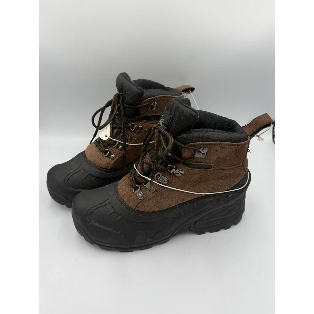 Itasca Windsor Thinsulate Winter Snow Boots Brown Leather Men's Size 9